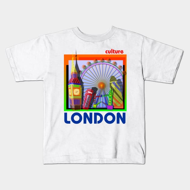 LONDON Kids T-Shirt by IconAge